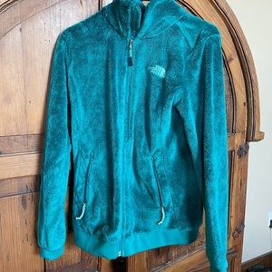 Fuzzy northface jacket